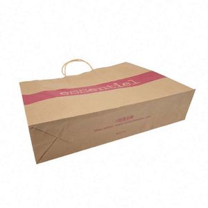 Customized Fashion Shopping <b>Bag</b> for Household Products Grocery Kraft Paper <b>Bags</b> with Twisted Handle - Product Image 3