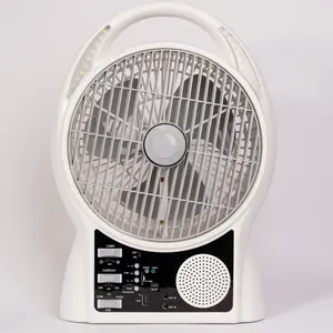 Professional 6 Volt Ac/Dc Hoạt Động Năng Lượng Mặt Trời Có Thể Sạc Lại Bảng Box Người Hâm Mộ Ánh Sáng Với Đài Phát Thanh Và Đèn Led Khẩn Cấp