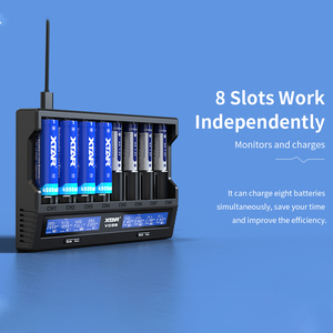 XTAR VC8S 8 canali 18650 celle 21700 vera capacità Tester 8 slot batterie ricaricabili agli ioni di <span class=keywords><strong>litio</strong></span> caricabatterie veloce - Product Image 3