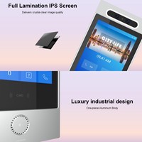 Videoportero Inteligente WiFi de 10 Pulgadas con Pantalla Táctil Tuya, Reconocimiento Facial, 2MP HD, Detección de Movimiento, Cableado TCP, Seguridad para Exteriores