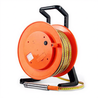 30m 50m 100m 150m 200m 300m 500m Support en métal Règle en acier Portable Meter Tape Jauge de niveau d'eau Indicateur de profondeur