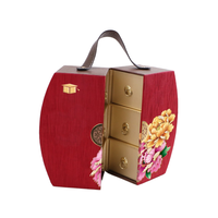 Boîte cadeau de luxe personnalisée et réutilisable pour gâteaux de lune, avec emballage rigide en papier et insert de plateau, idéale pour les desserts et bonbons de festival