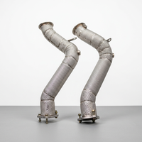 Collecteur d'échappement droit en acier inoxydable SD 304 pour Porsche Cayenne 958.2 GTS 3.6T V6 2015-2018, échappement haute performance