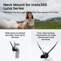 Insta360 Luna Pro POV Bundel 8K Pocket Gimbal Camera 1 Inch Leica Lens 3-assige stabilisatie 240 min batterijduur 4K120fps Slow Motion