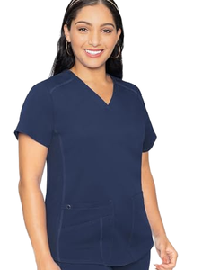 International Station Nurse Short-sleeved Trousers Medical Work Clothes Operating Room Isolation Polyester Knitted Fabric Women - Product Image 1