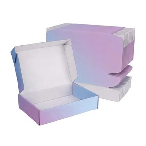 <span class=keywords><strong>Caja</strong></span> <span class=keywords><strong>de</strong></span> Envío Personalizada Plana para Regalos, Cosméticos y Ropa Ecológica con Impresión Colorida Personalizada <span class=keywords><strong>de</strong></span> Fábrica - Product Image 3