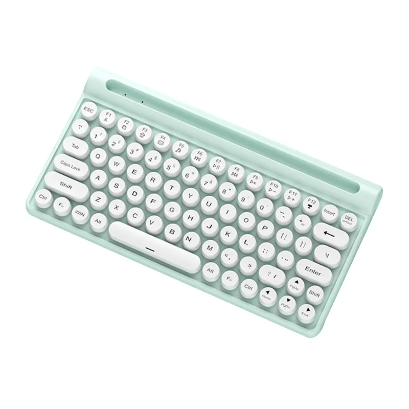 Juego de ratón y teclado inalámbricos de 2,4G, teclado de membrana de 78 teclas, recargable, silencioso, adecuado para teclado de juegos en casa