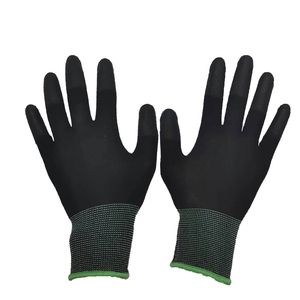 Dokunmatik ekran PU parmak kaplı polyester iş ucuz telefon altlığı eldiven kullanın - Product Image 1