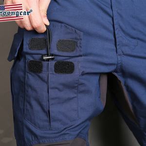Uniformes tactiques d'entraînement en polyester bleu pour hommes, équipement de défense personnelle - Product Image 6