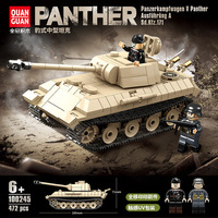 Bloques de Construcción de Tanques Completos, Modelo Ensamblado, Juguetes Educativos Militares, Partículas Pequeñas, Regalo para Niños