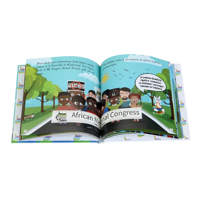Impressão OEM de livro de história de capa dura para crianças