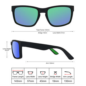 2024卸売高品質サングラスTRスクエアラバーフレームカスタムメンズ屋外挿入ロゴサングラス偏光 - Product Image 5