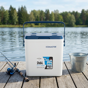 IceMaster Custom Logo 26l Insulated Portable Camping Ice Cooler Boxeco-Friendly Durable Multifunctional Outdoor Ice Box - Product Image 1