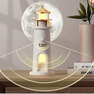 High-End Creative ABS <strong>Moonlight</strong> Lighthouse Projector Lamp Battery-Powered Night Light for Bedroom Bedside &amp; Desktop for <strong>Sleep</strong> - Product Image 3