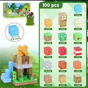 חדש בלוק מגנטי העולם שלי פאזל מגנטים לבנות מיני צעצועים - Product Image 2