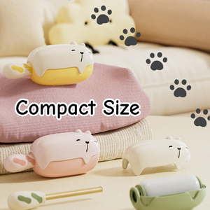 Rodillo Quitapelusas con Forma Divertida, Reutilizable y Lavable, Removedor de Pelusa Portátil para Pelo de Mascotas en Ropa, Sofá, Asiento de Coche - Product Image 4