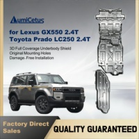 Plaques de protection LumiCetus 5,5 mm pour Prado LC250 2.4T / GX550 2.4T, protection inférieure du moteur tout-terrain, alliage d'aluminium haute résistance 5052