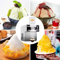 Programmes personnalisés machine commerciale de fabrication de glace flocon de neige kakigori mobile flocon de neige bingsu machine broyeur de glace distributeur automatique