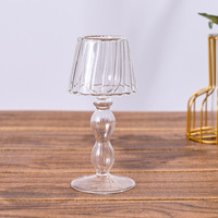 Bougeoirs d'isolation thermique de pot de bougie en forme de lampe de table d'approvisionnement d'usine pour la décoration de mariage