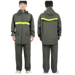 เสื้อกันฝน PVC 2026 ขายดี คุณภาพดี ชุดกันฝนสำหรับขี่มอเตอร์ไซค์ เสื้อกันฝนสำหรับผู้ใหญ่ สำหรับตั้งแคมป์  พร้อมถุงผ้าไม่ทอ - Product Image 1