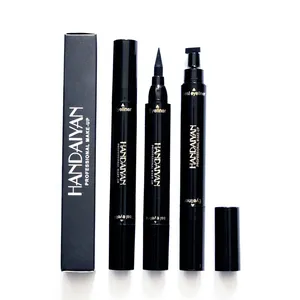 Wholesale handaiyan Waterproof Black Eye Liner with stamp Private Label Accepted Waterproof OEM Sexy Liquid Pencil Eyeliner