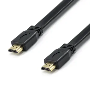 Pabrik grosir kabel HDMI Ultra tipis pita ramping datar kabel HDMI 1.4 kabel HDMI datar mendukung 1080P