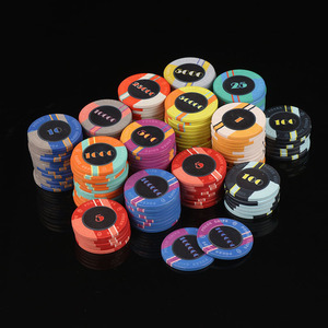 Tùy Chỉnh Cá Nhân Emboss Logo Chất Lượng Cao Gốm Poker Chip Mô Hình Tùy Chỉnh <span class=keywords><strong>Monte</strong></span> <span class=keywords><strong>Carlo</strong></span> Trò Chơi Khuyến Mại Bán Buôn - Product Image 4