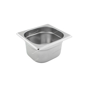 Gastronorm-Plateau standard GN, plateau de buffet 1/6, acier inoxydable robuste pour la restauration - Product Image 1