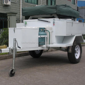 Tente <span class=keywords><strong>de</strong></span> toit <span class=keywords><strong>pour</strong></span> <span class=keywords><strong>remorque</strong></span> tout-terrain approuvée par le DOT américain, avec revêtement en poudre et espace supplémentaire - Product Image 3