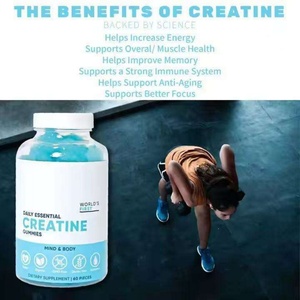Gomitas de Creatina Hidrocloruro Pre-Entrenamiento OEM, Gomitas de Creatina para el Desarrollo Muscular, Suplemento Nutricional Vegetariano - Product Image 3