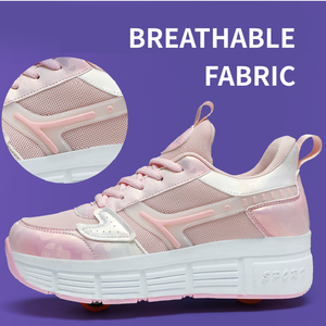 <span class=keywords><strong>Patines</strong></span> <span class=keywords><strong>de</strong></span> Ruedas 2 en 1 para Mujer, Zapatillas <span class=keywords><strong>de</strong></span> Moda con Ruedas Retráctiles, <span class=keywords><strong>Patines</strong></span> Desmontables con Ruedas - Product Image 5