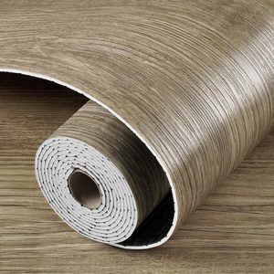 Rollos de Suelo de Linóleo de PVC con Aspecto de Madera, Respaldo de Fieltro Grueso, Textura Suave para Hogar, Oficina, Hotel, Centro Comercial, Autobús - Product Image 4