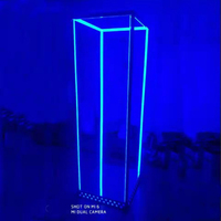 Plateforme de danse lumineuse GOGO à suspension élastique, support mobile pour roue de prière, cage de pratique spirituelle, lampe d'ambiance, lumières de scène