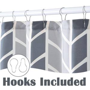 <span class=keywords><strong>Rideau</strong></span> <span class=keywords><strong>de</strong></span> <span class=keywords><strong>douche</strong></span> à crochet <span class=keywords><strong>de</strong></span> ceinture géométrique en forme <span class=keywords><strong>de</strong></span> V, antibactérien, imperméable <span class=keywords><strong>et</strong></span> lavable <span class=keywords><strong>de</strong></span> 72 pouces en polyester durable - Product Image 4