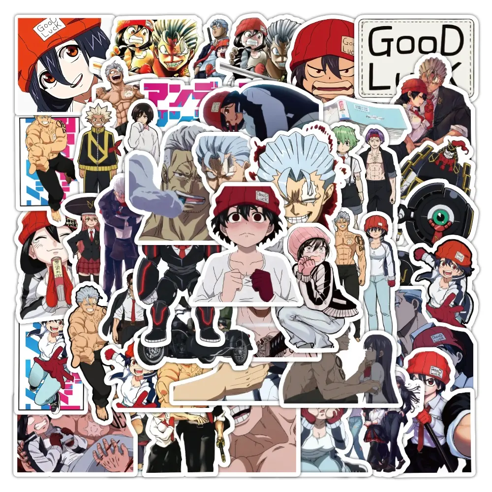 52pcs Anime Undead không may PVC không thấm nước graffiti trang trí Sticker gói cho hành lý chai văn phòng phẩm máy tính xách tay điện thoại xe đạp