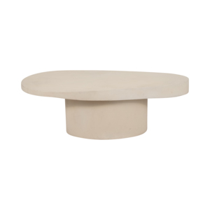 Tavolino da Caffè Ovale Minimalista in Legno di Mango, Arredamento Moderno per Soggiorno, Uso Interno ed Esterno - Product Image 4