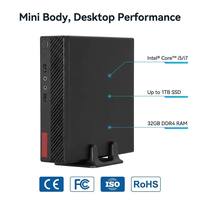 Prix de gros d'usine, mini PC personnalisé OEM ODM avec support VESA, Intel i3 i5 i7, Windows 11, ordinateur de bureau miniature pour laboratoire informatique scolaire
