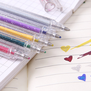 Bolígrafos de Gel con Purpurina Surtidos de Plástico a Precio de Fábrica para Mejorar la Caligrafía, Decoración de Diarios y Proyectos de Manualidades - Product Image 2