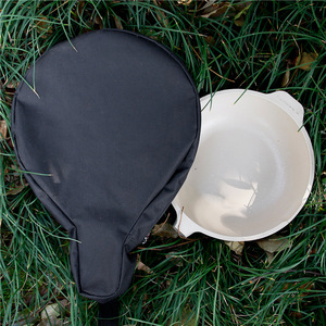 Cookware <b>Storage</b> Bag 600D Oxford Cloth Black Portable Outdoor Use Flat Bottom <b>Pan</b> Bag Pouch - Product Image 2