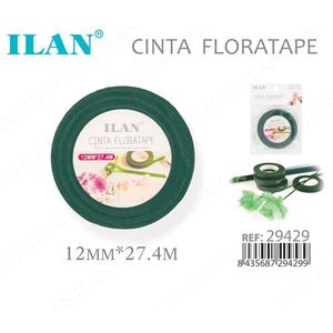 Nastro floreale ILAN 12mm x 27.4m verde per composizioni floreali - Product Image 3