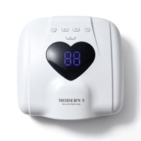 Lampe à ongles 2-en-1 pour un seul doigt ou un seul orteil, séchoir à gel rapide pour toute la main, lampe LED à séchage rapide avec capteur automatique, double lampe