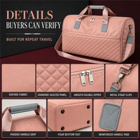 Bolsa de Viaje Acolchada Personalizada OEM con Funda para Carro Ligera y Almacenamiento Organizado para Viajes de Negocios, Fines de Semana y Desplazamientos Diarios