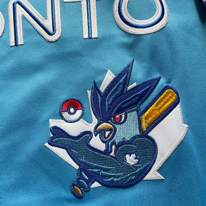 Camiseta de Béisbol Personalizada con Logotipo Bordado de los Toronto Jays, Uniforme de Béisbol de Secado Rápido y Transpirable, Manga Corta, Unisex - Product Image 3