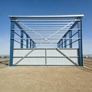 Structure en acier léger détachable de conception professionnelle pour hangar à vaches, bâtiments agricoles préfabriqués en structure métallique - Product Image 1
