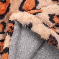 Couvre-chef d'hiver multifonctionnel en polaire pour femme adulte, imprimé léopard guépard, double couche, en fausse fourrure à poils longs et peluche