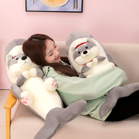 Yanxiannv animal en peluche lesté requin gris chien oreiller animaux en peluche oreiller en peluche animal chien jouets pour enfants