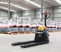 Transpalette Électrique Everlift ELEP-15A 1500kg 3300lbs Entièrement Électrique au Lithium, Chariot à Palettes, Chariot à Main, Équipement de Stockage de Marchandises pour Entrepôt