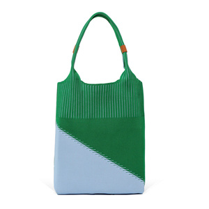 <span class=keywords><strong>Sac</strong></span> <span class=keywords><strong>à</strong></span> <span class=keywords><strong>main</strong></span> tissé Patchwork léger pour femmes grande capacité nouvelle mode <span class=keywords><strong>sac</strong></span> <span class=keywords><strong>à</strong></span> <span class=keywords><strong>dos</strong></span> fourre-tout pliable deux pour cosmétiques de voyage ouvert - Product Image 5