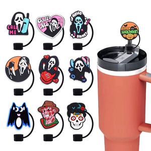 Bar Accesorios Tema de Halloween película <span class=keywords><strong>Beetlejuice</strong></span> personaje Halloween paja toppers encantos y vaso - Product Image 4