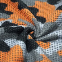 Couverture polaire tissée en peluche tricotée en polyester léger camouflage quatre couleurs de Style militaire moderne de haute qualité